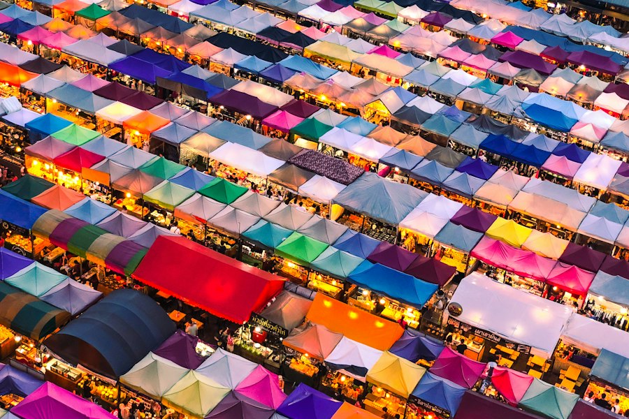 Photo market stalls history stories