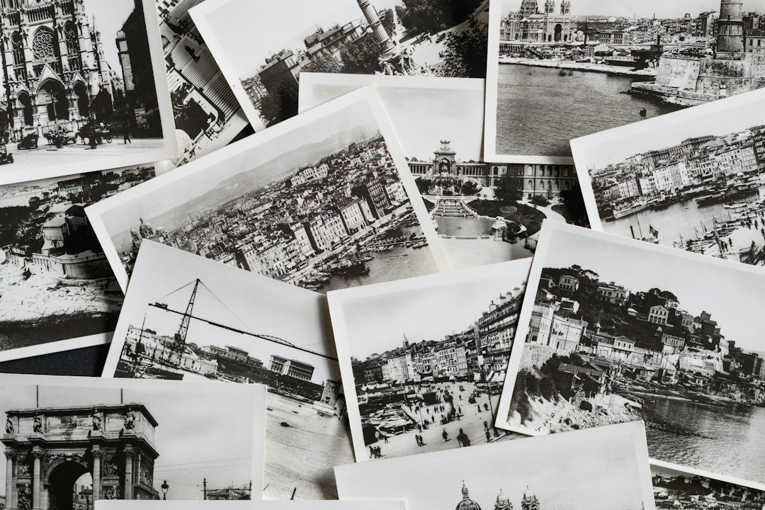 Photo historical postcards vintage travel